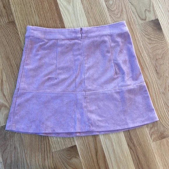 Lulus Shenandoah Mauve Suede Mini Skirt - Picture 4 of 6